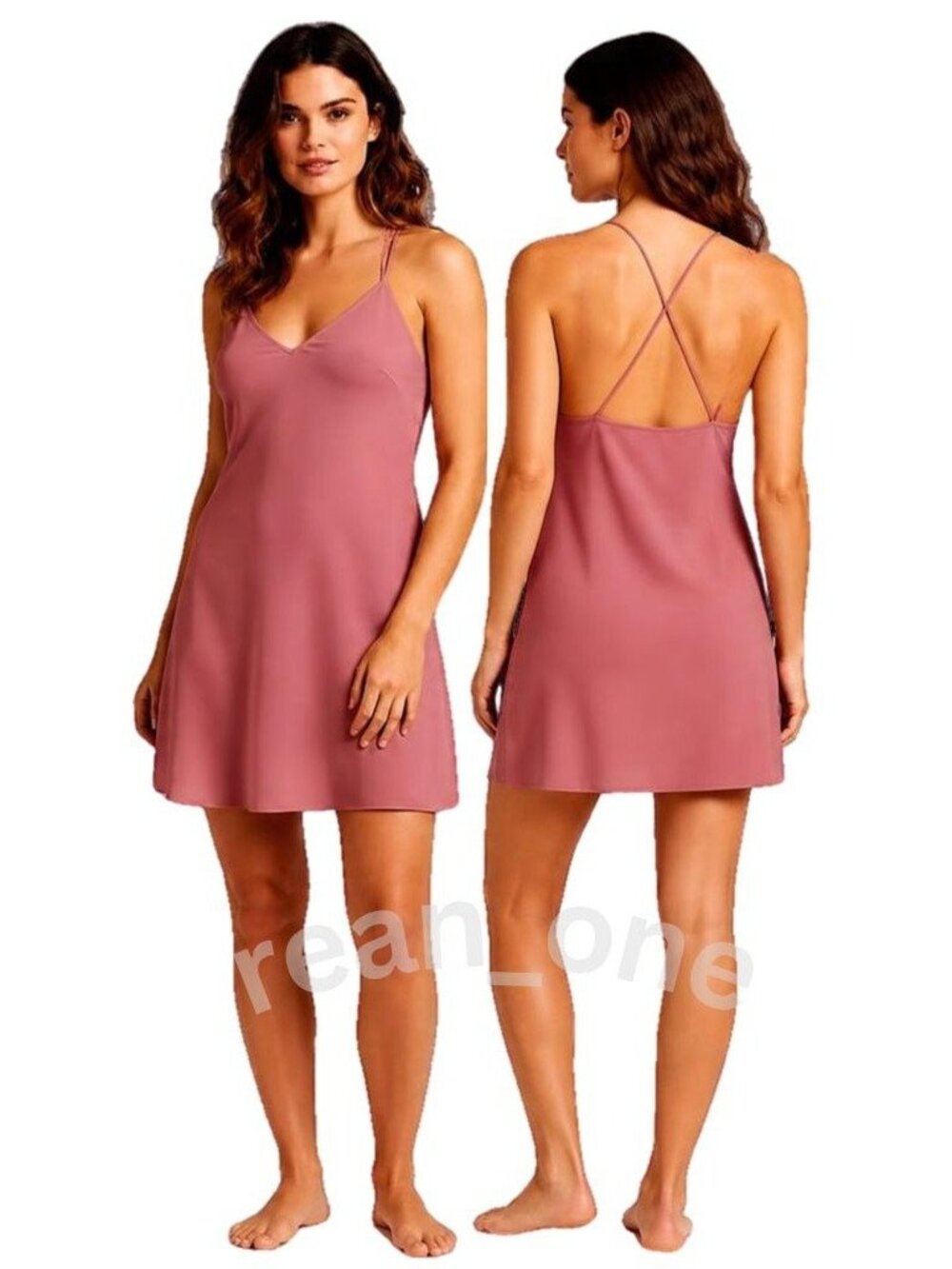 Anthropologie 9-H15 STCL Postage Stamp Pink Camisole Night Dress Women's Size‎ 6